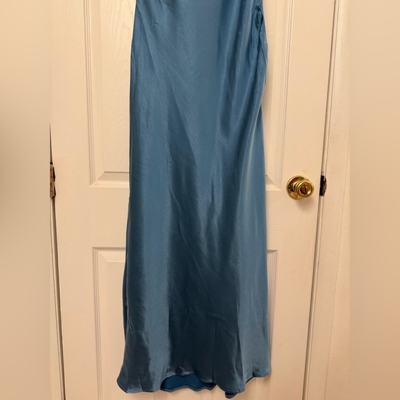 Here Comes the Sun Blue One Shoulder Midi Maxi Dress - Picture 9 of 12